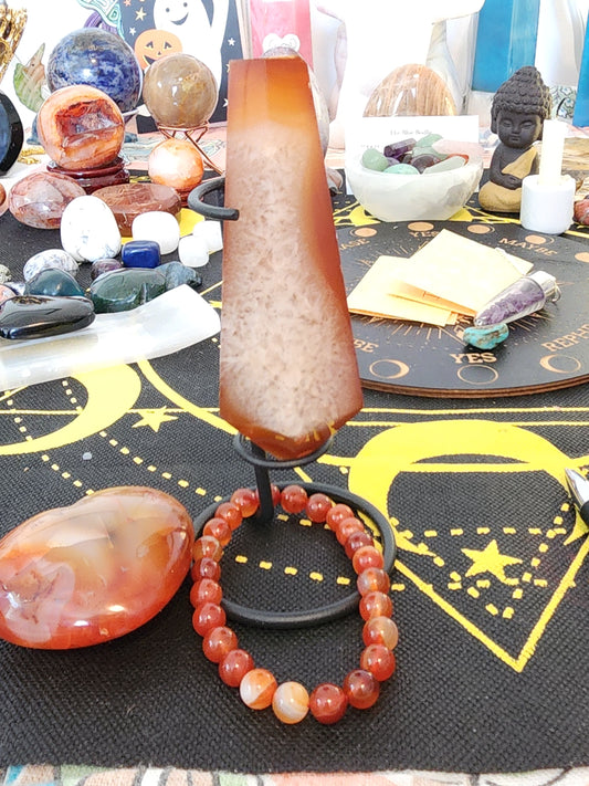 3 piece Carnelian Crystal Set.